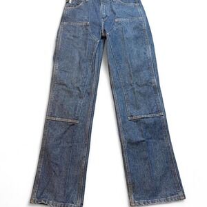Carhartt Double Knee FR Jeans Mens 31x34 Medium Wash Workwear 100170 451